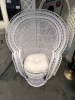 White WICKER CHAIR